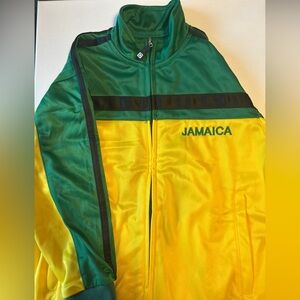 Orro Dri-Fit Jamaica Kids 6-8 Yellow/Green Full Zip Technical Sportsgear Jacket